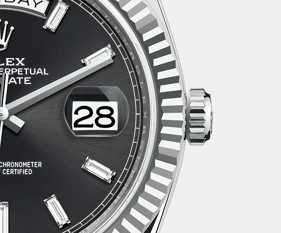 Rolex Day-Date, 40mm, Platinum, Ref# 228236-0004, date