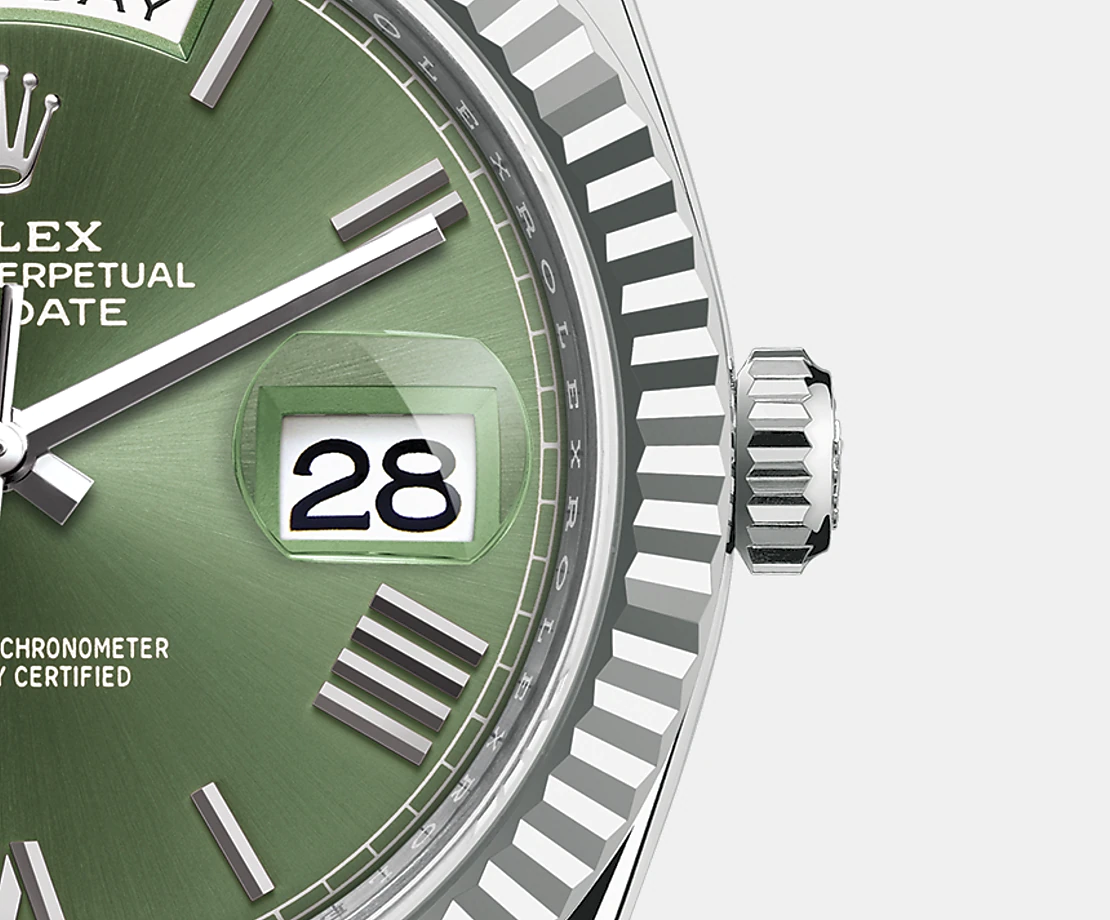Rolex Day-Date, 40mm, Platinum, Ref# 228236-0008, Date