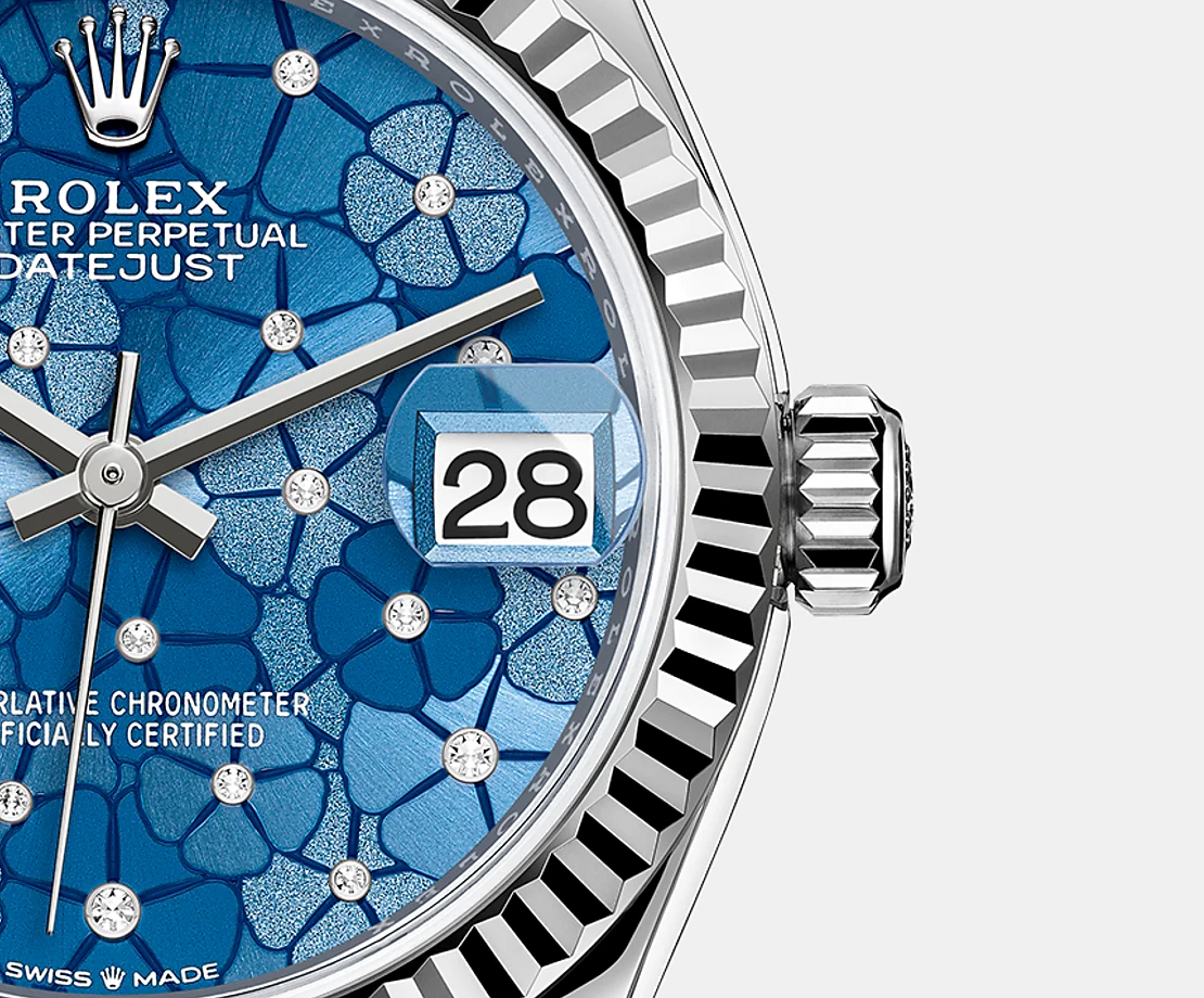 Rolex Datejust 31mm, Oystersteel and 18k White Gold and Diamonds, Ref# 278274-0036, Date