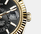 Rolex Sky-Dweller, 18k Yellow Gold, Oysterflex, Ref# 326238-0009, Date
