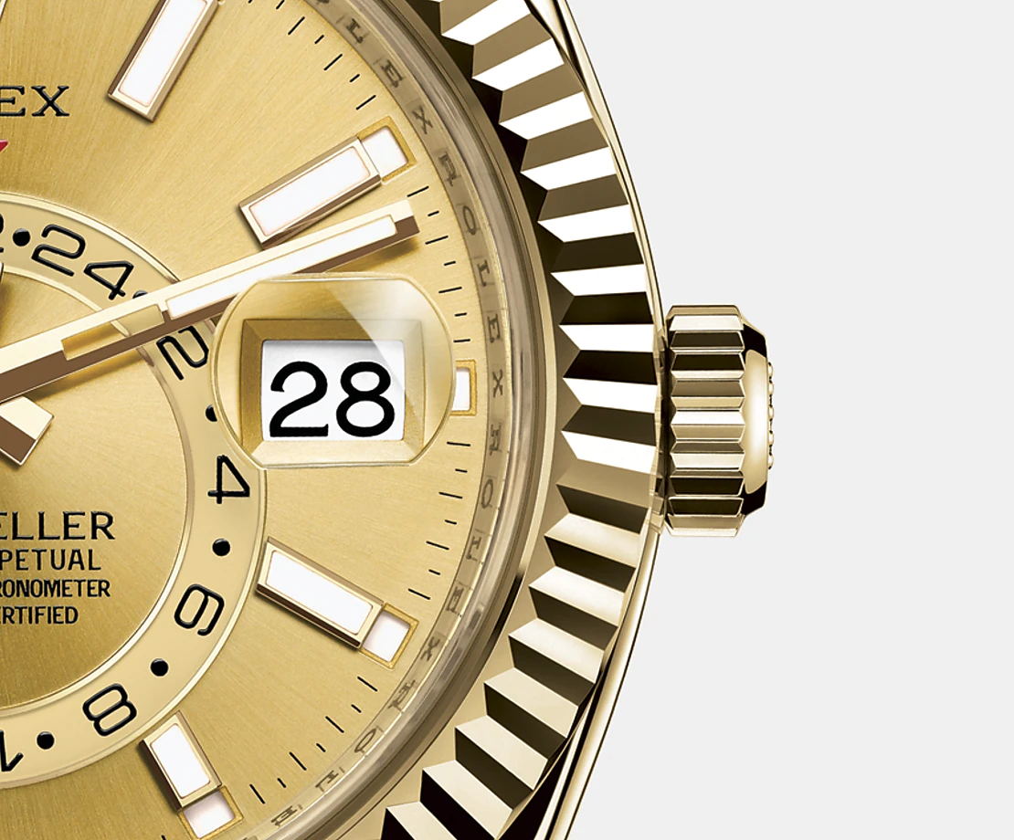 Rolex Sky-Dweller 42mm, 18k Yellow Gold, Ref# 326938-0003, Date