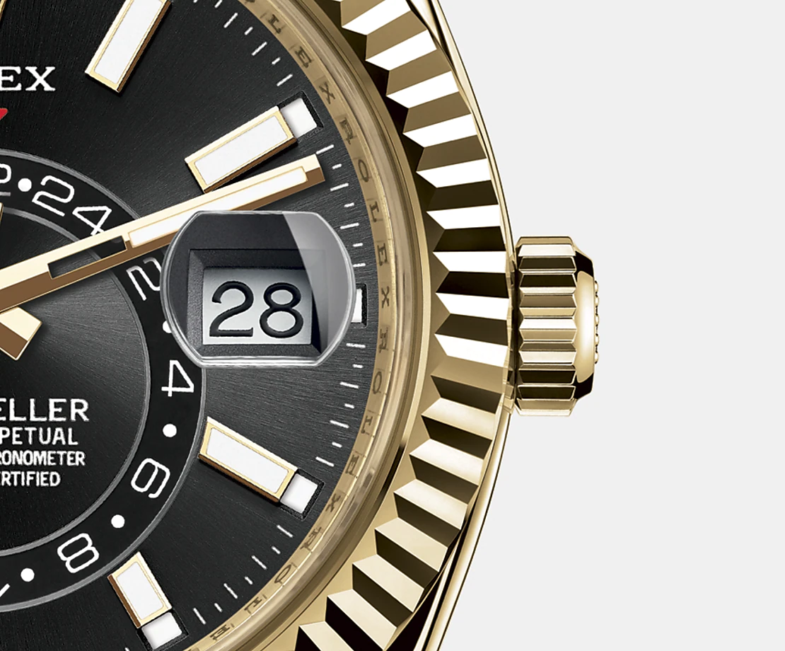 Rolex Sky-Dweller 42mm, 18k Yellow Gold, Ref# 326938-0004, Date