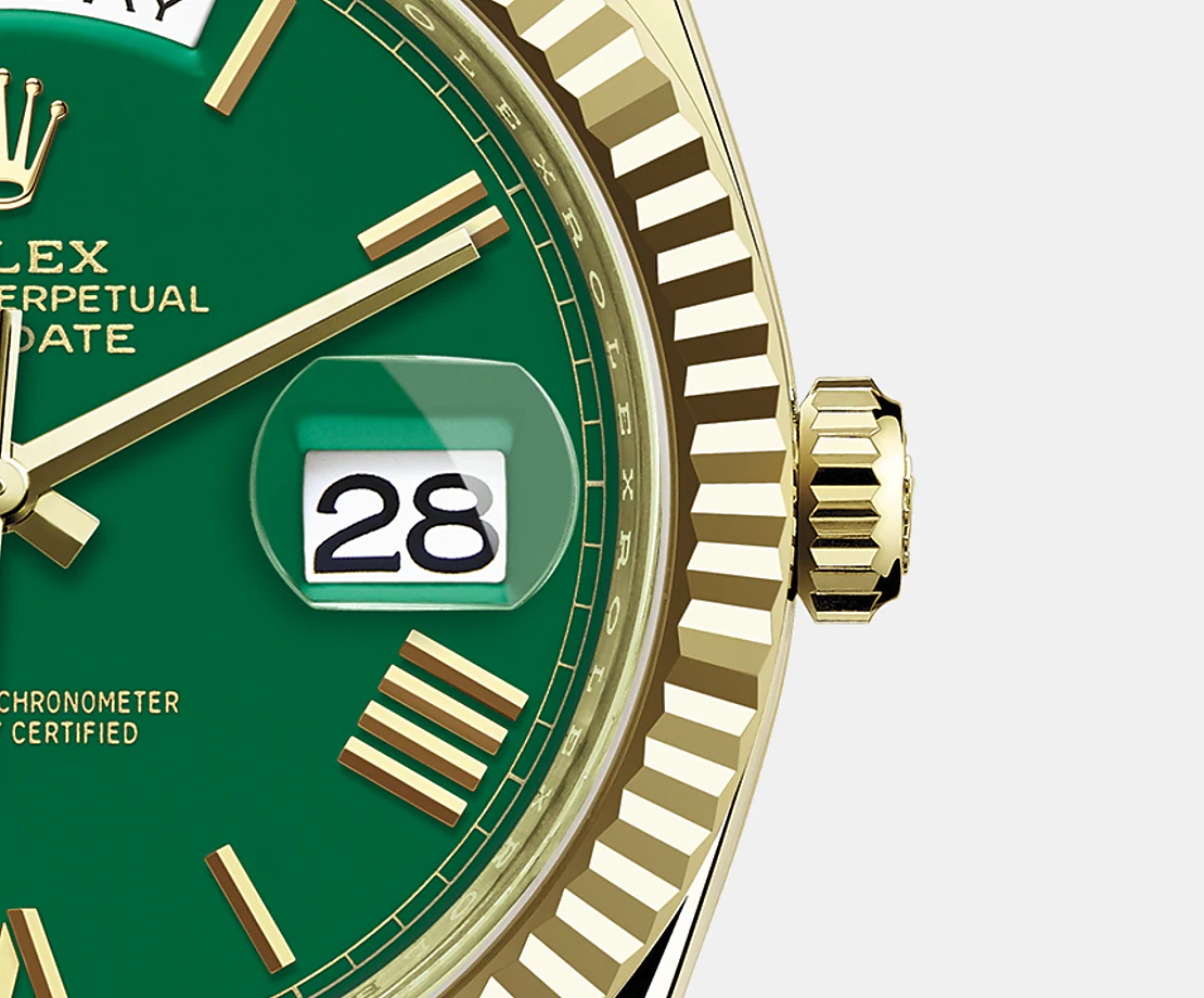 Rolex Day-Date 40mm, 18k Yellow Gold, Ref# 228238-0061, Date