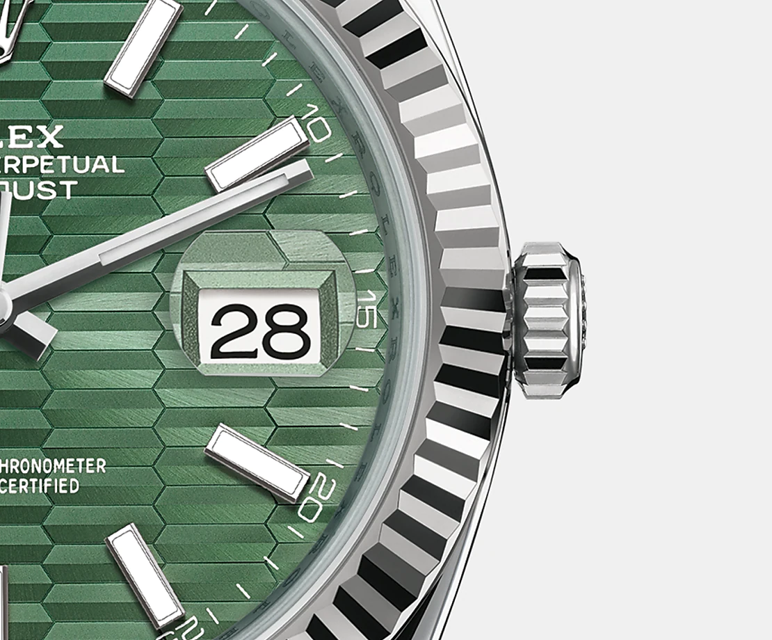 Rolex Datejust 41mm, Oystersteel and 18k White Gold, Ref# 126334-0029, date