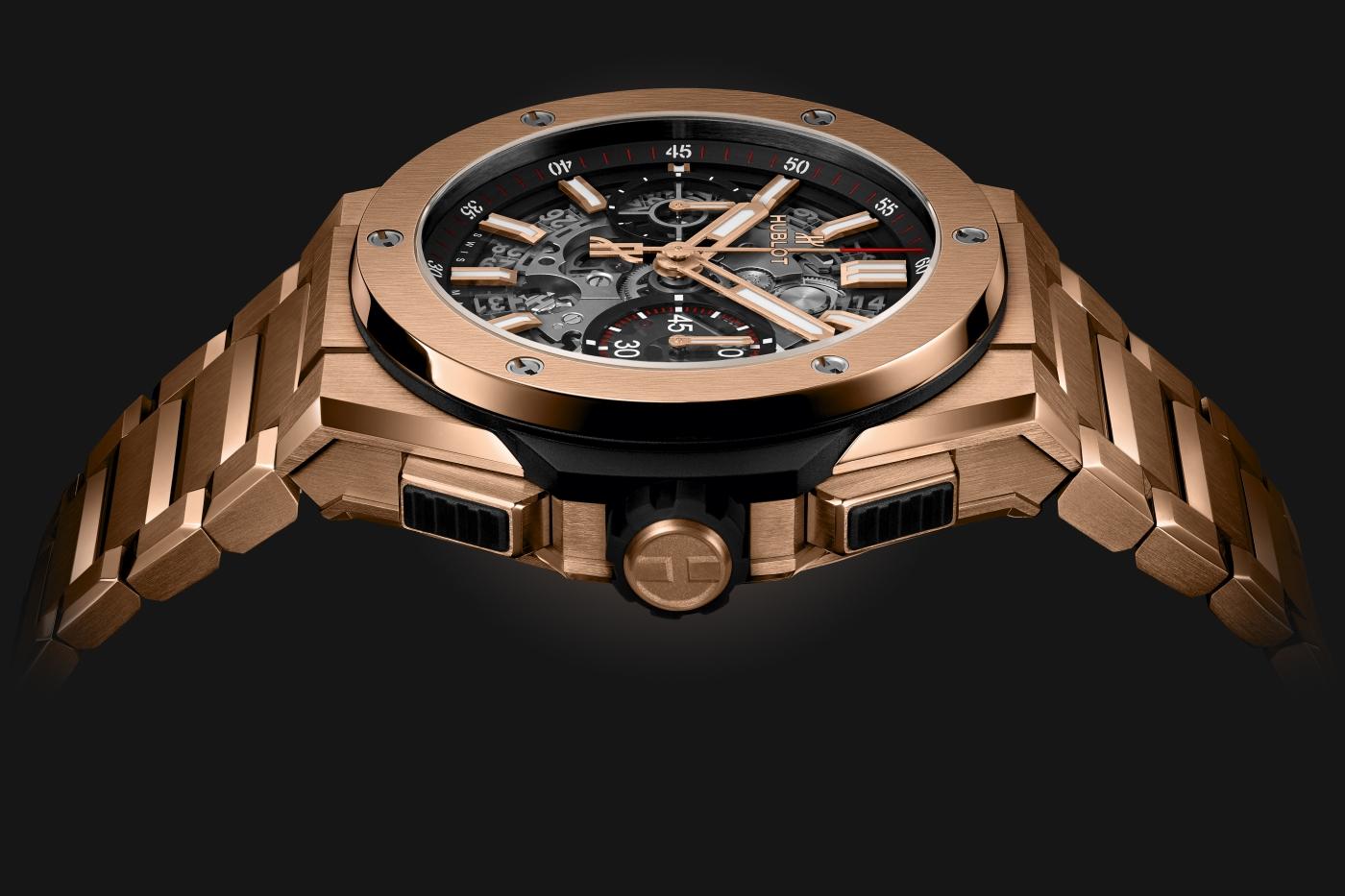 Side Hublot Big Bang Integrated King Gold Ref# 451.OX.1180.OX