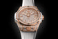 Side Hublot Big Bang ONE CLICK KING GOLD WHITE FULL PAVÉ Ref# 465.OE.9010.RW.1604