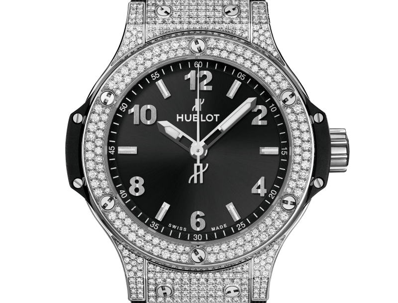 Hublot Big Bang, Steel Pave, 38 mm, Ref# 361.SX.1270.RX.1704, Dial