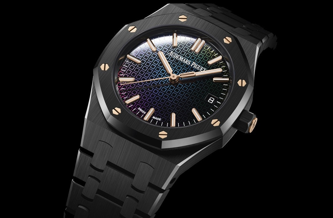 Side Audemars Piguet Royal OAK SELFWINDING Ref# 77350CE.OO.1266CE.02.A