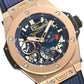 Hublot Big Bang Meca-10 King Gold Blue 45mm, Ref# 414.OI.5123.RX, Bezel