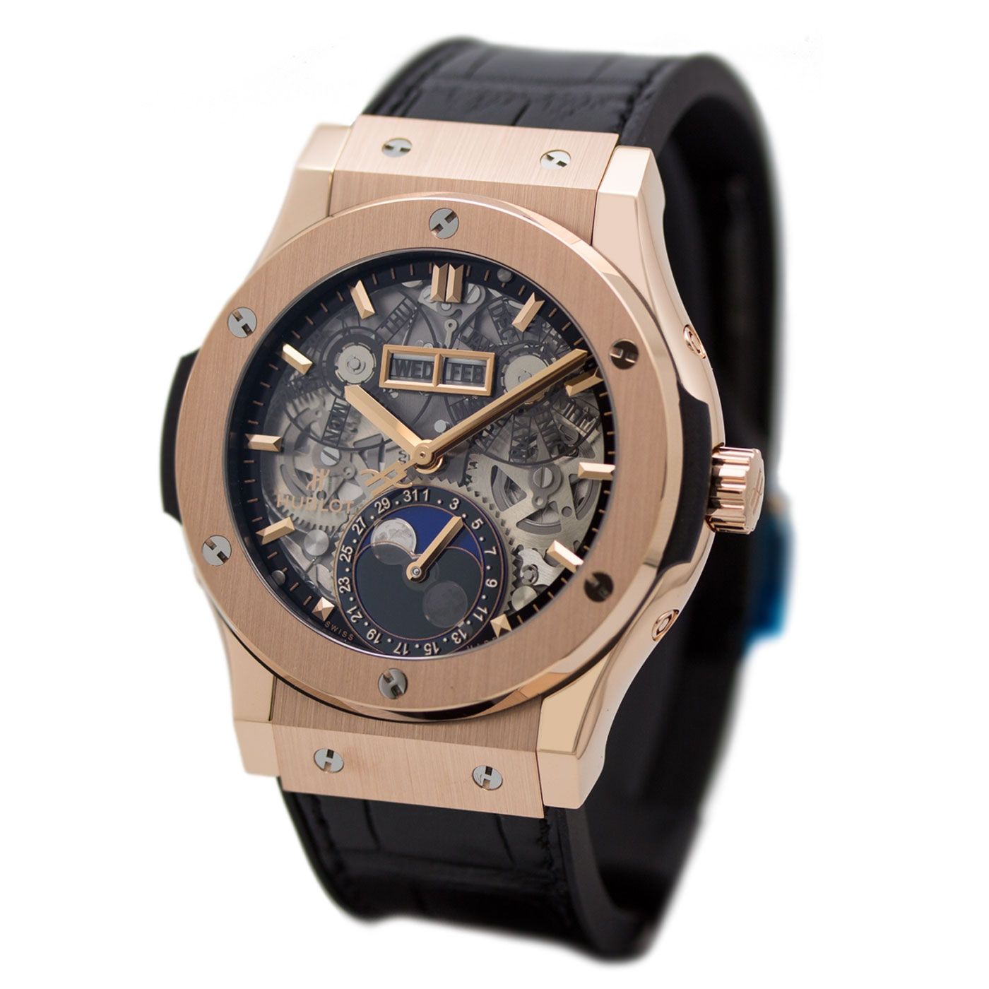 Hublot Classic Fusion Aerofusion Moonphase King Gold 42mm, Ref# 547.OX.0180.LR, Main view