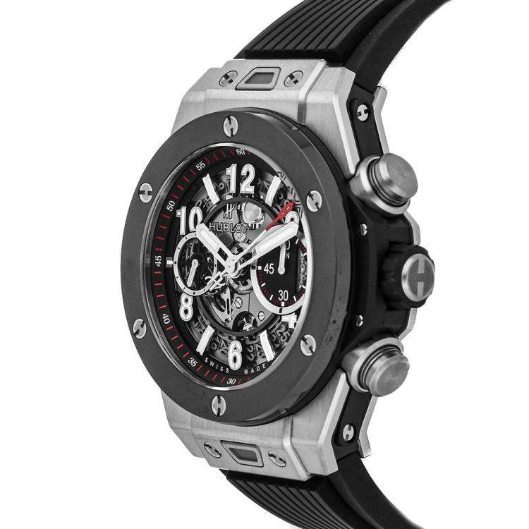 Hublot Big Bang, Unico Titanium ceramic, 42mm, Ref# 441.NM.1170.RX, Right