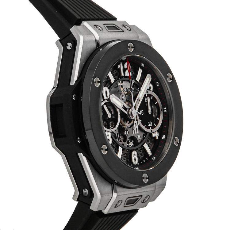 Hublot Big Bang, Unico Titanium ceramic, 42mm, Ref# 441.NM.1170.RX, Left