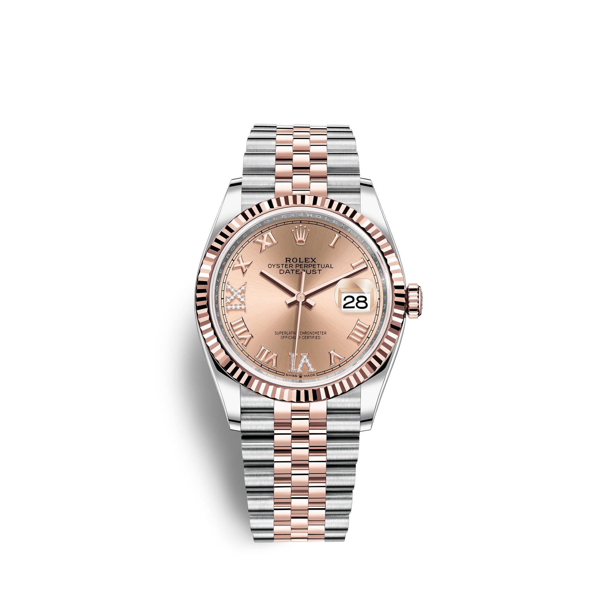 Rolex datejust sales 36 everose