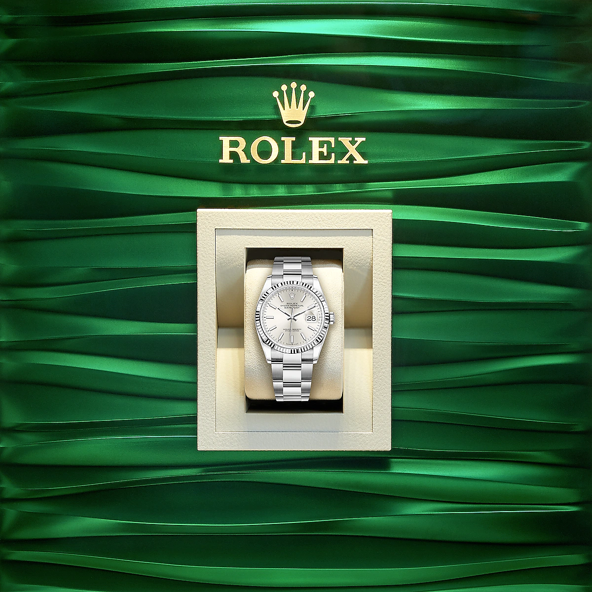 Rolex Datejust 36, Stainless Steel and 18k White Gold, 36mm, Ref# 126234-0014, Watch in box