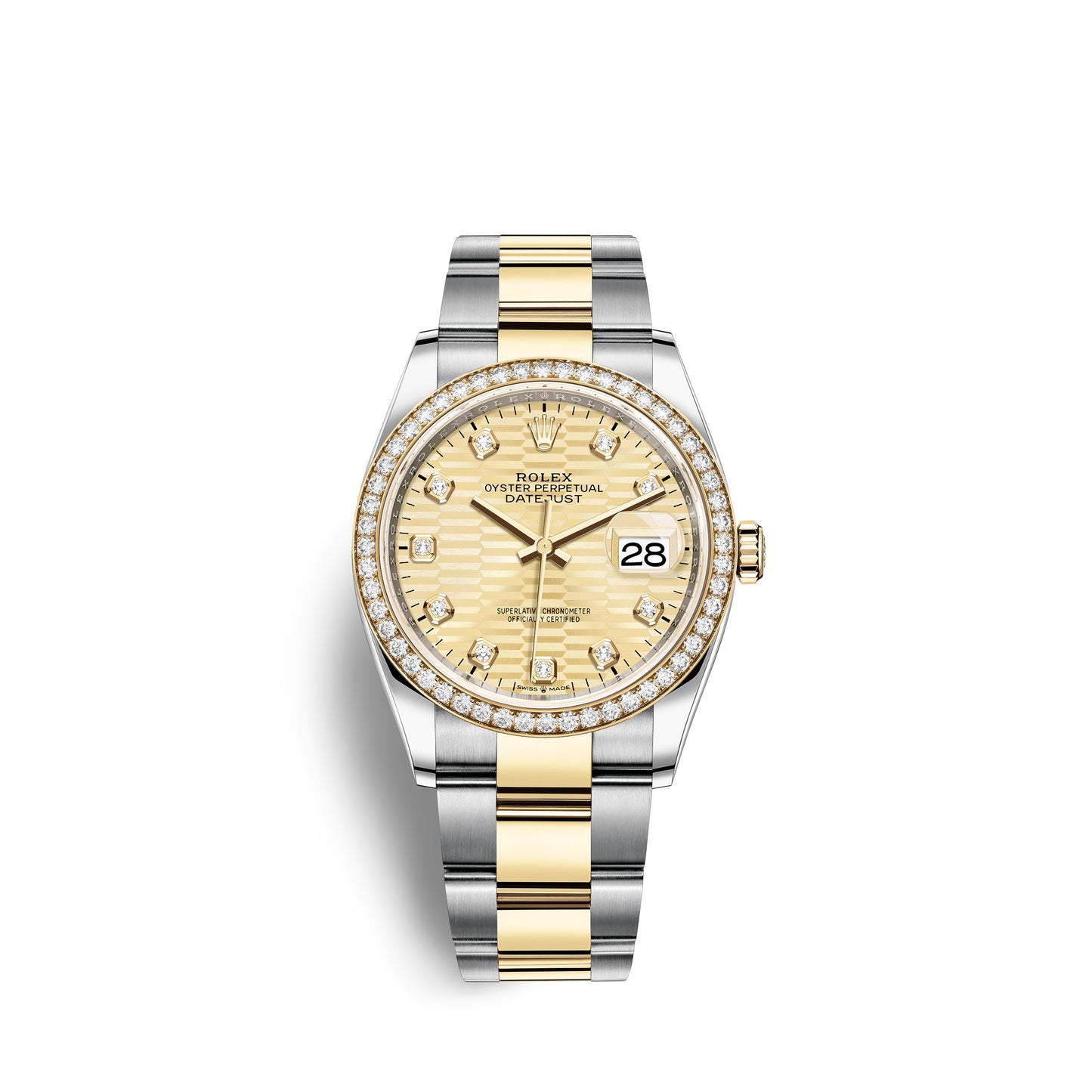 Rolex Datejust 36mm, Oystersteel and 18k Yellow Gold, Ref# 126283rbr-0032