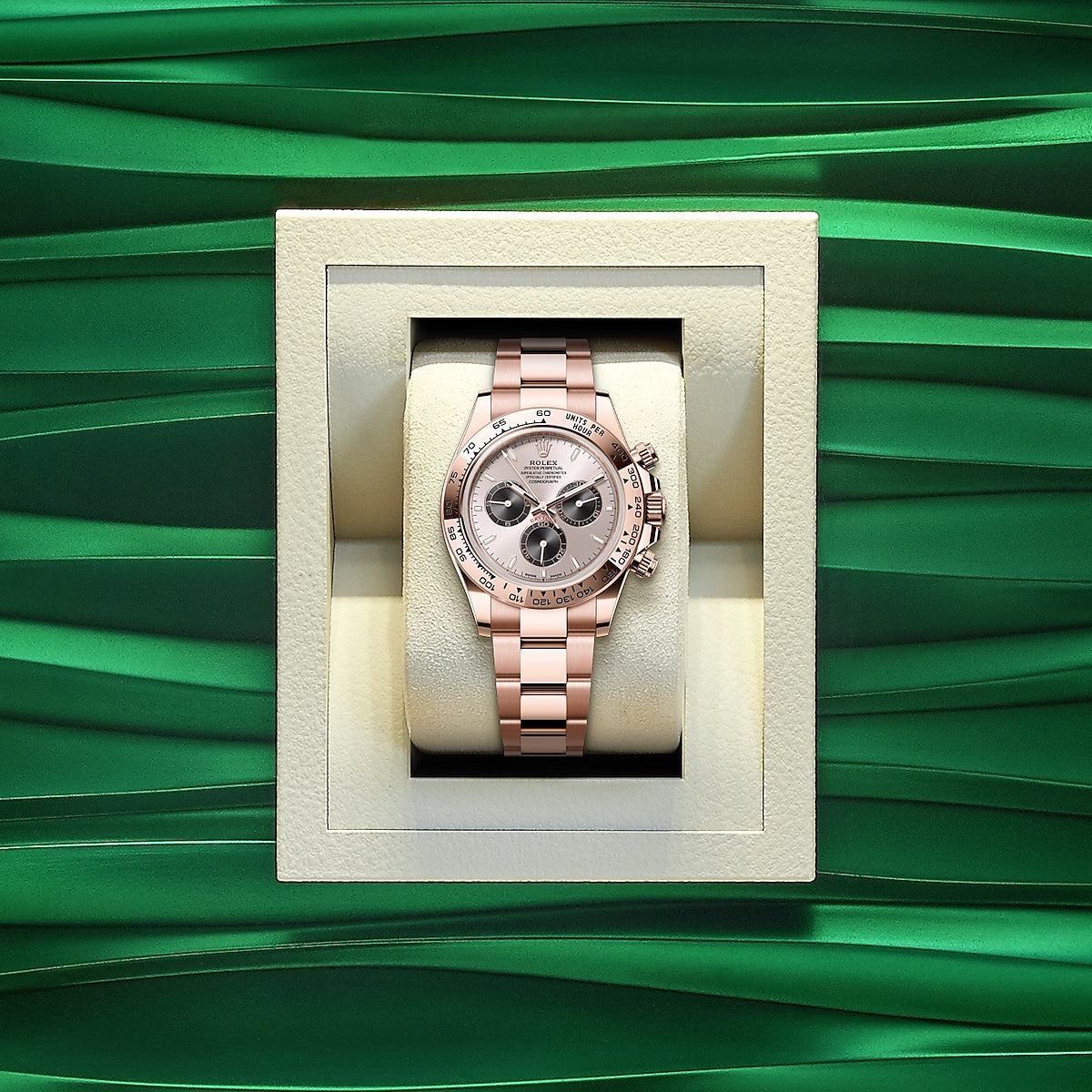 Rolex Cosmograph Daytona 40mm, 18k Everose Gold, Ref# 126505-0003, Watch in a box