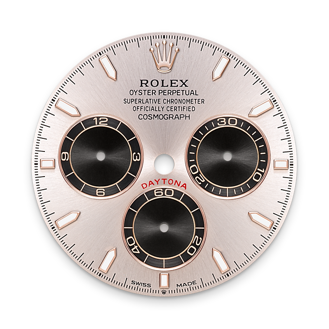 Rolex Cosmograph Daytona 40mm, 18k Everose Gold, Ref# 126505-0003, Dial