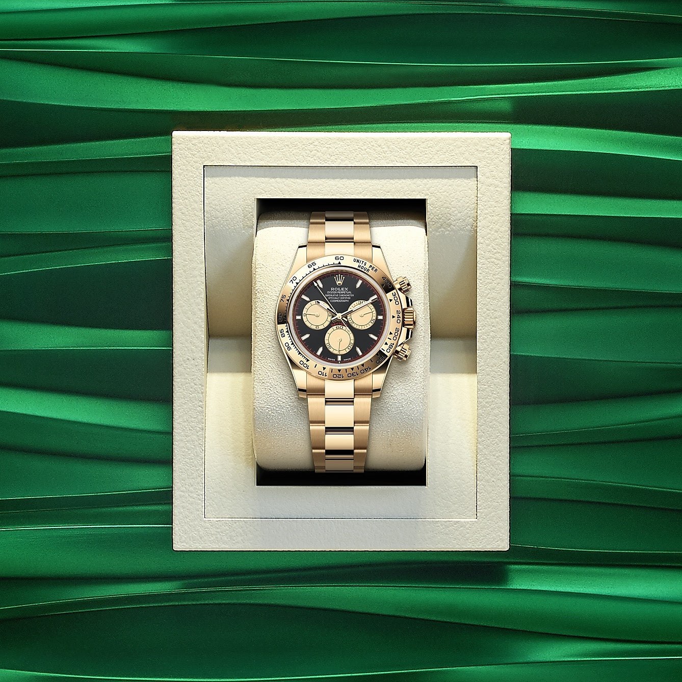 Rolex Cosmograph Daytona 40mm, 18k Yellow Gold, Ref# 126508-0002, Watch in a box