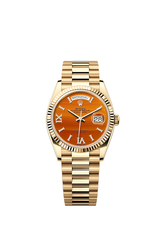 Rolex Day-Date 36, 18k Yellow Gold with Diamond-set, 36mm, Ref# 128238-0088