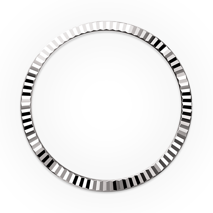 Rolex Day-Date 36, 18k White Gold, 36mm, Ref# 128239-0045, Bezel