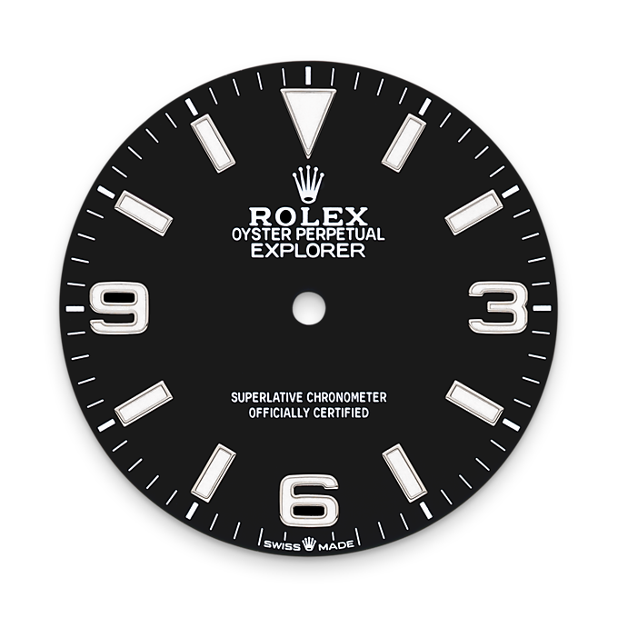 Rolex Explorer 40, Oystersteel, 40mm, Ref# 224270-0001, Dial