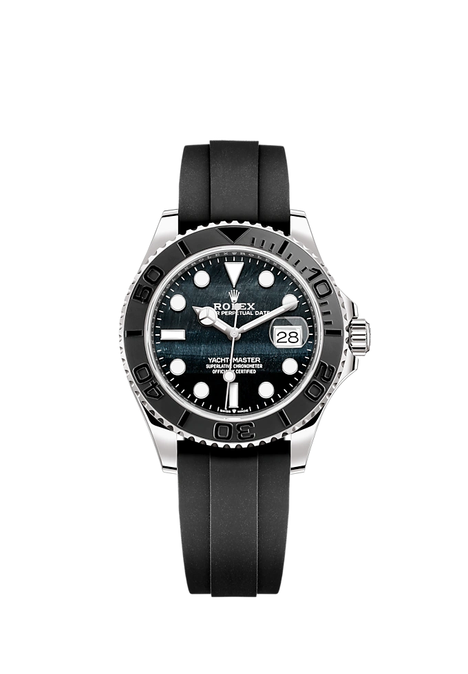 Rolex yachtmaster white clearance gold