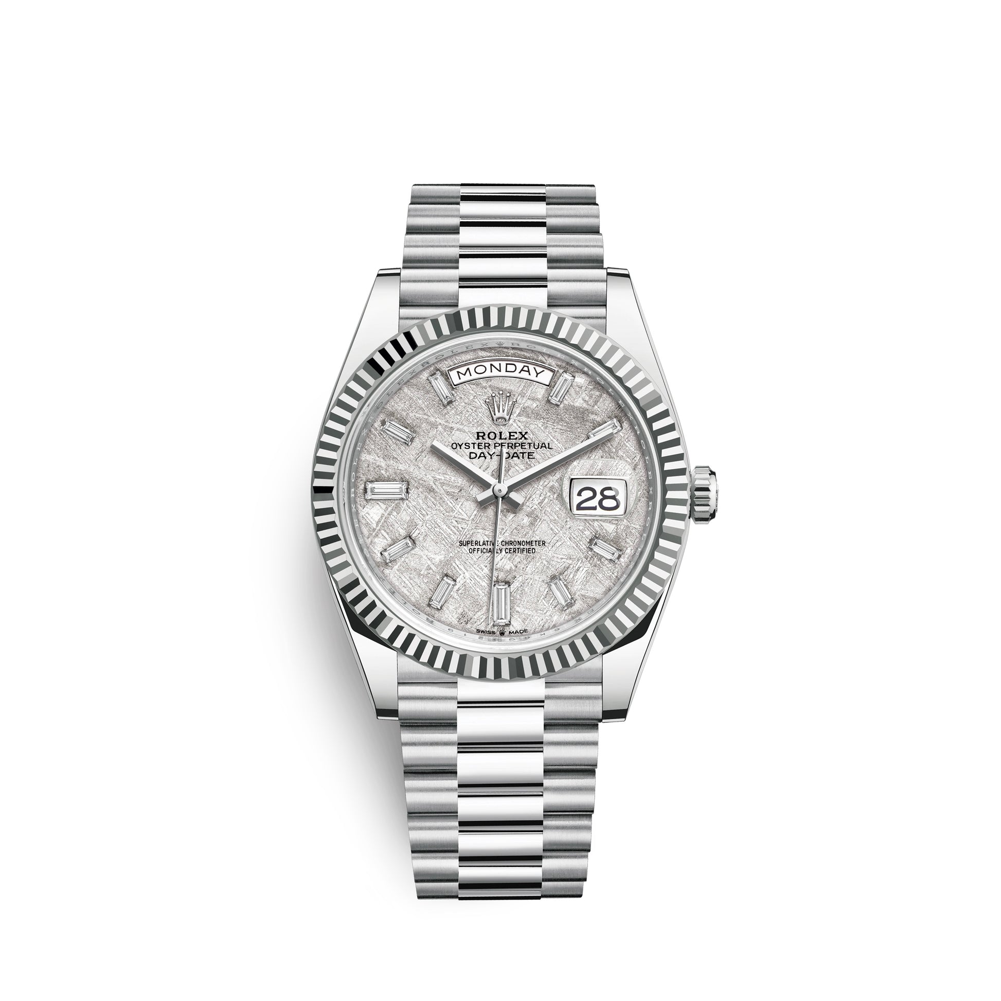 Rolex day date 40 platinum meteorite sale