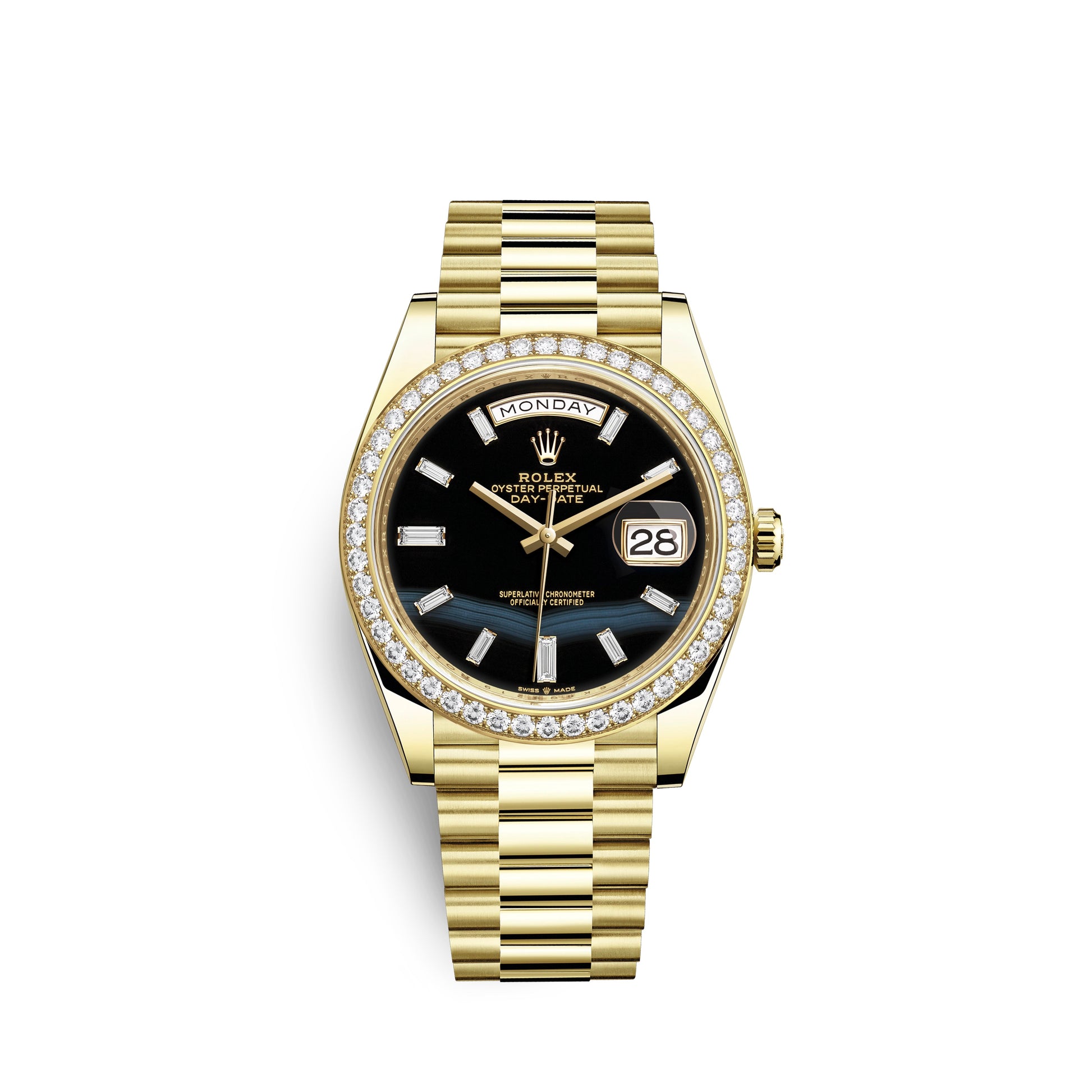Rolex Day-Date, 40mm, 18k Yellow Gold and Diamonds, Ref# 228348rbr-0039