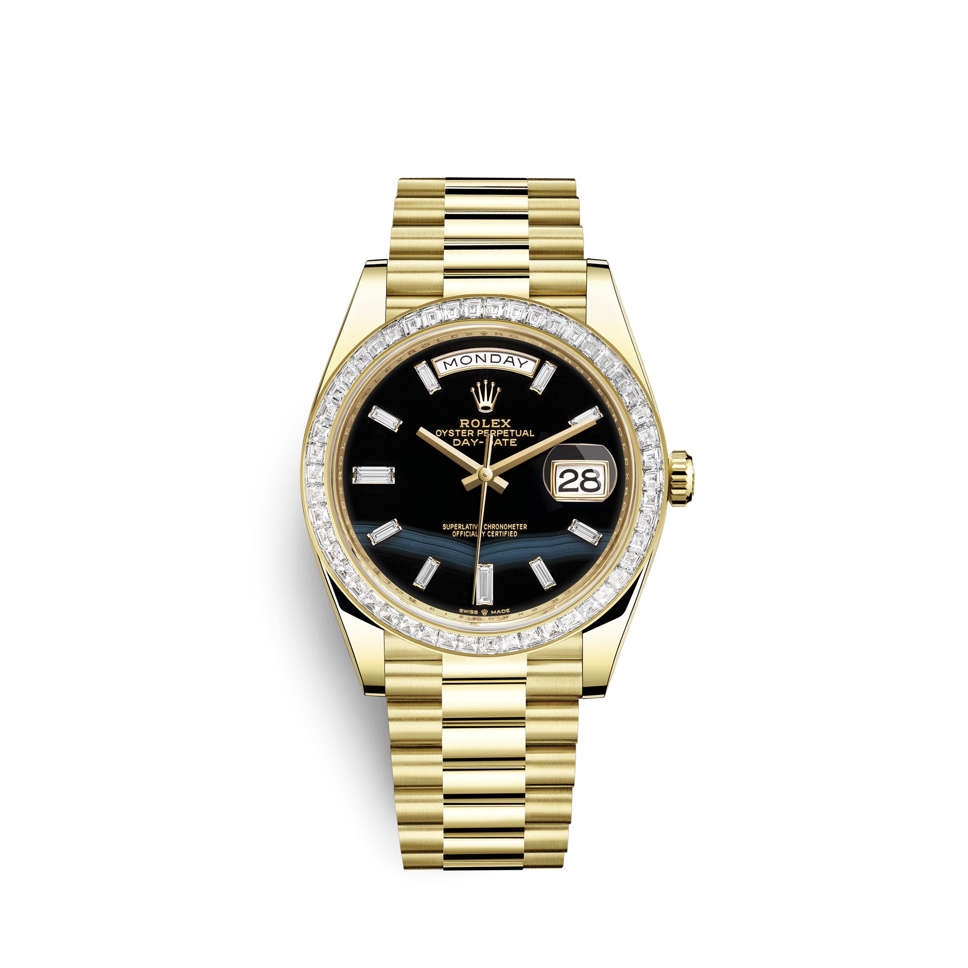 Rolex Day-Date, 40mm, 18k Yellow Gold and Diamonds, Ref# 228398tbr-0038
