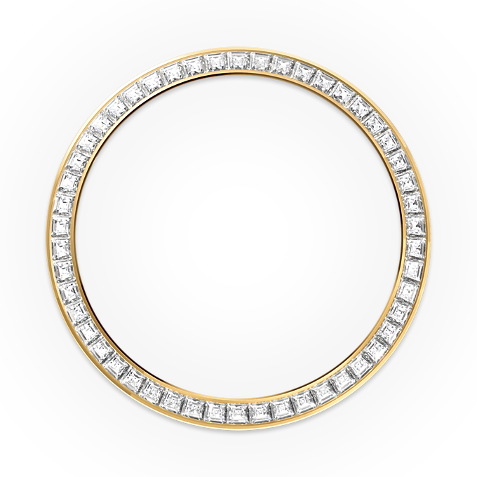 Rolex Day-Date 40, 18k Yellow Gold with Diamond-set, 40mm, Ref# 228398tbr-0041, Bezel