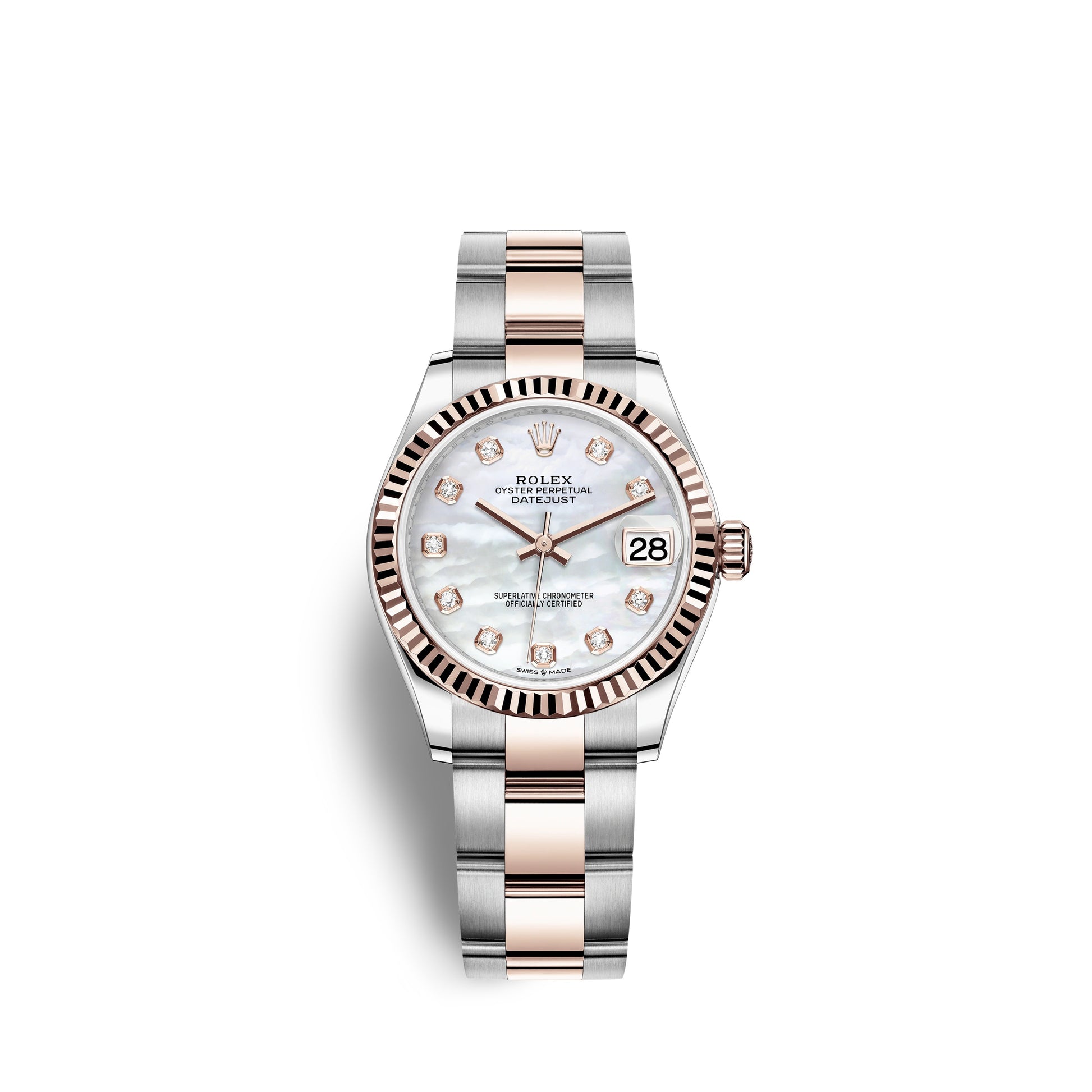Rolex oyster perpetual sales datejust 31 rose gold