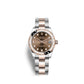 Rolex Datejust 31, Oystersteel, 18kt Everose Gold and diamonds, Ref# 278341RBR-0027