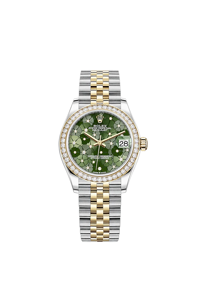 Rolex Datejust 31mm, Oystersteel and 18k Yellow Gold with Diamonds, Ref# 278383rbr-0032