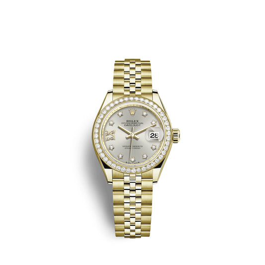Rolex Lady-Datejust 28, 18kt Yellow Gold and diamonds, Ref# 279138RBR-0002