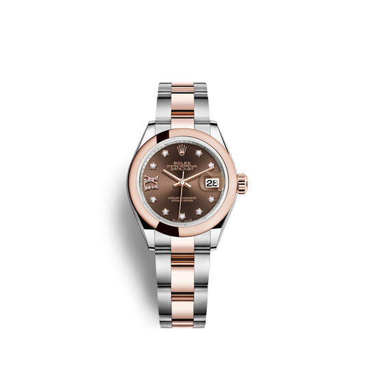 Rolex Lady-Datejust 28, Oystersteel and 18k Everose Gold, Ref# 279161-0004