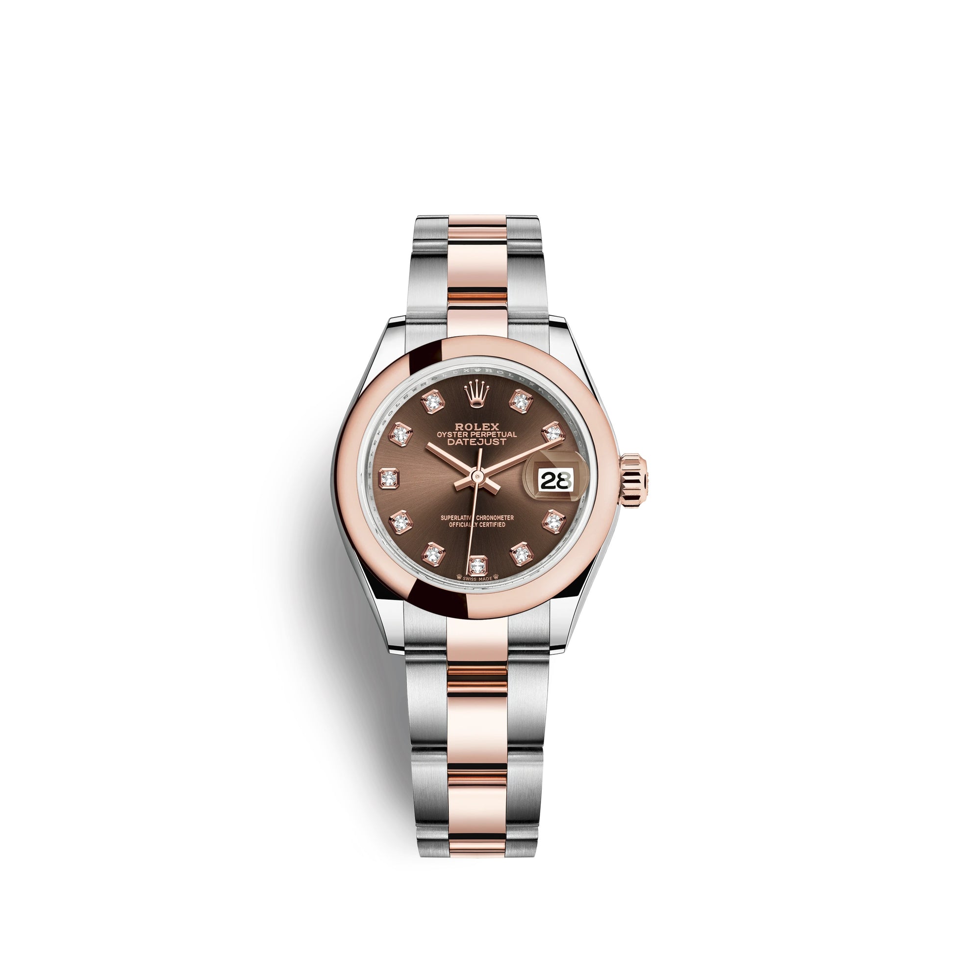 Rolex lady datejust 28 oystersteel and everose gold hotsell