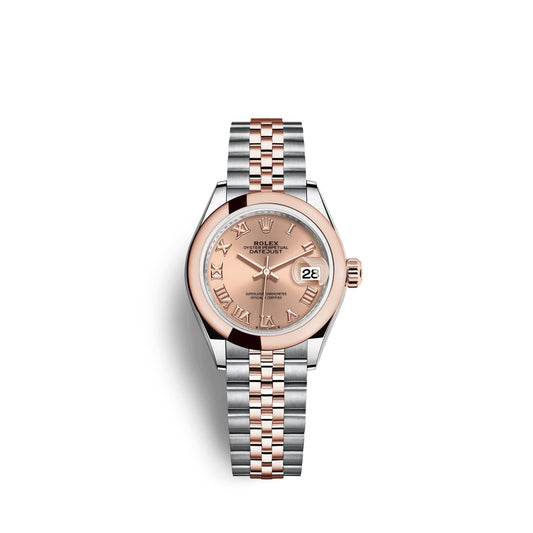 Rolex Lady-Datejust 28, Oystersteel and 18k Everose Gold, Ref# 279161-0025