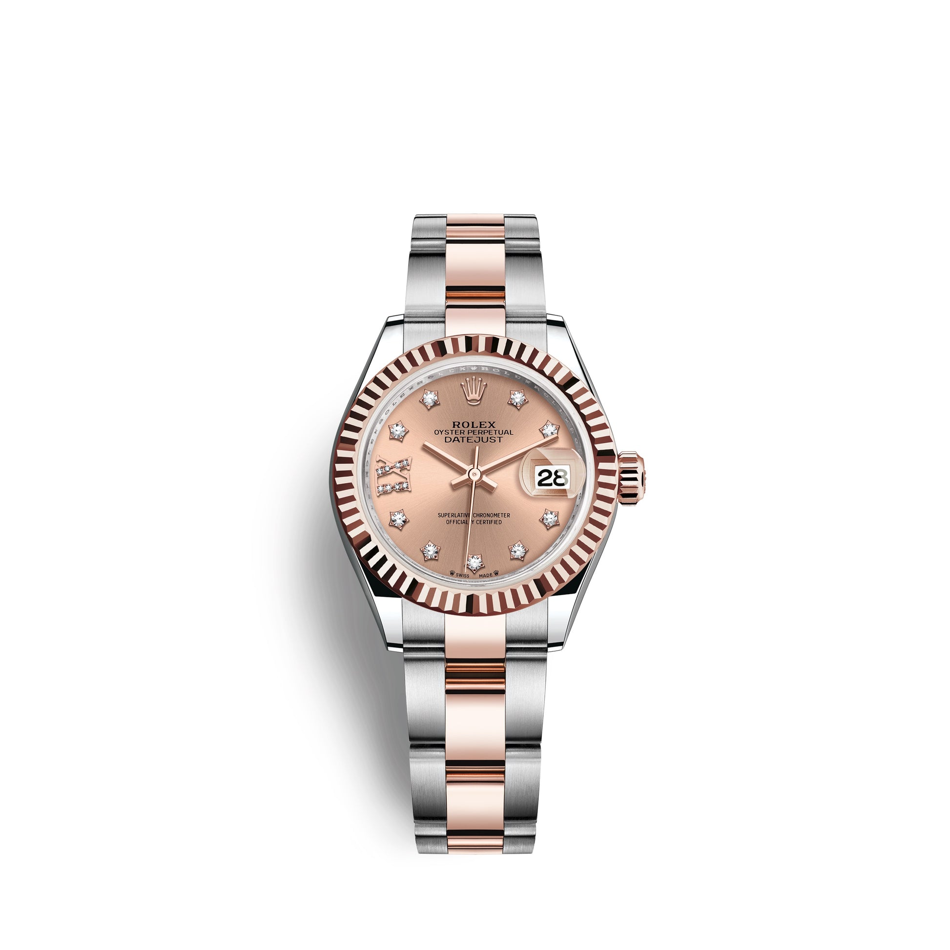 Rolex Lady-Datejust 28, Oystersteel and 18k Everose Gold, Ref# 279171-0028