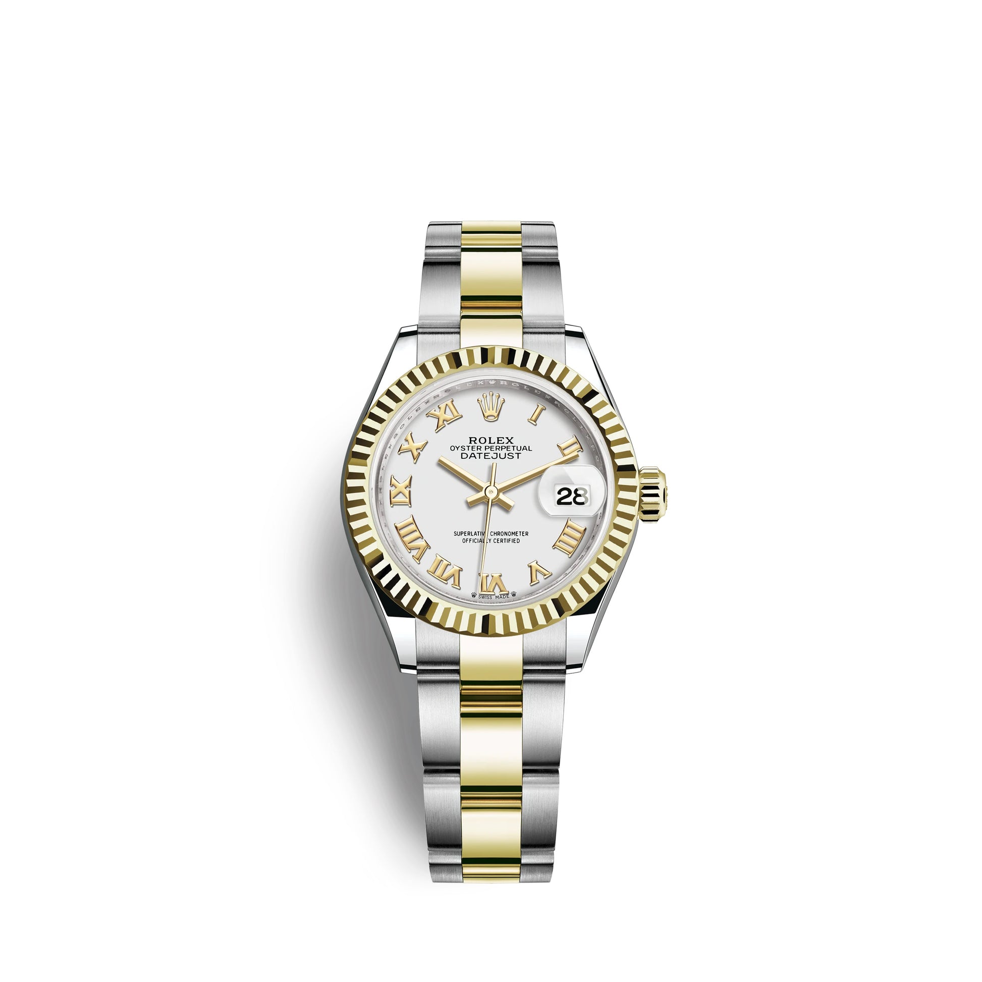 Rolex Lady-Datejust 28, Oystersteel and 18k Yellow Gold, Ref# 279173-0024