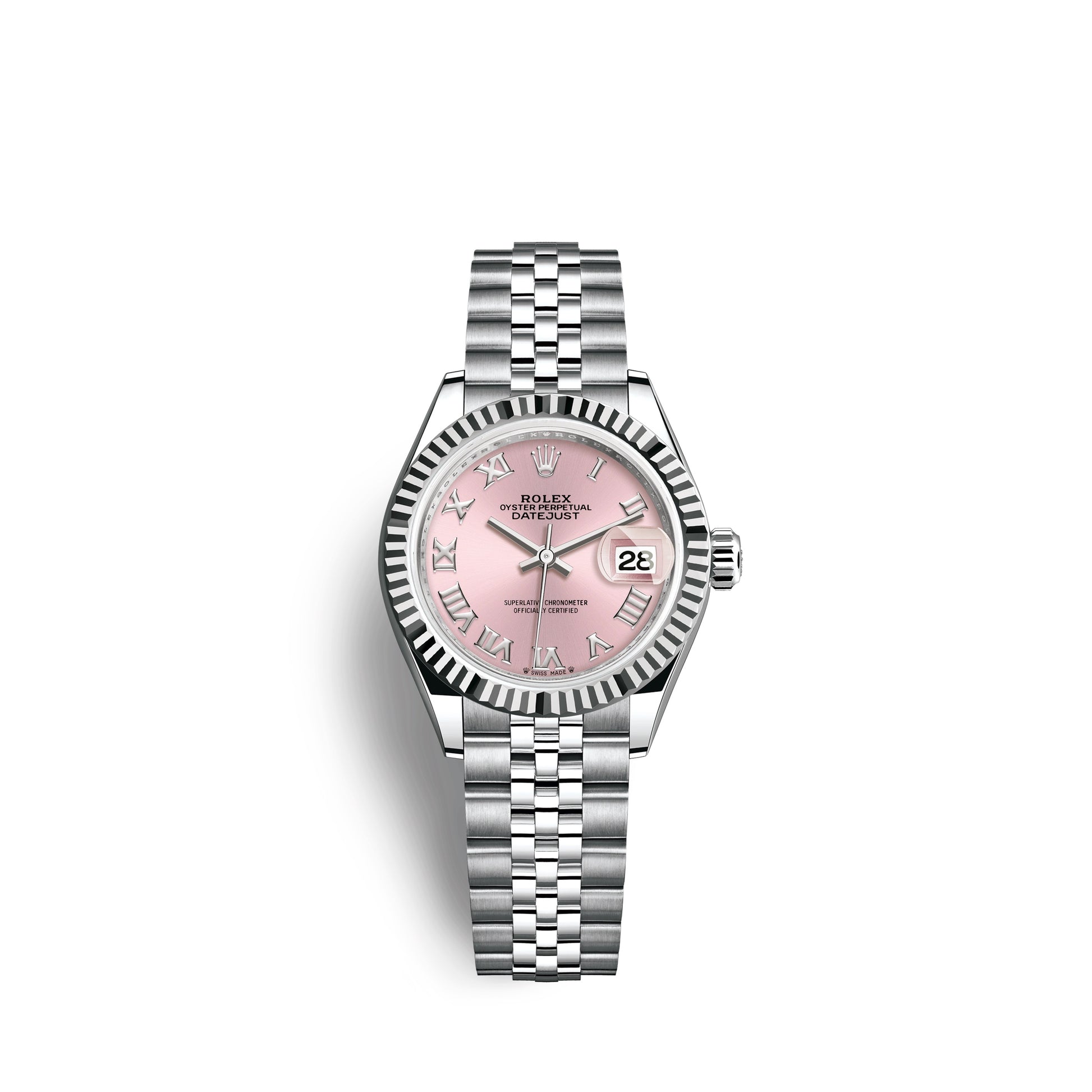 Rolex Lady-Datejust 28, Oystersteel and 18k White Gold, Ref# 279174-0017
