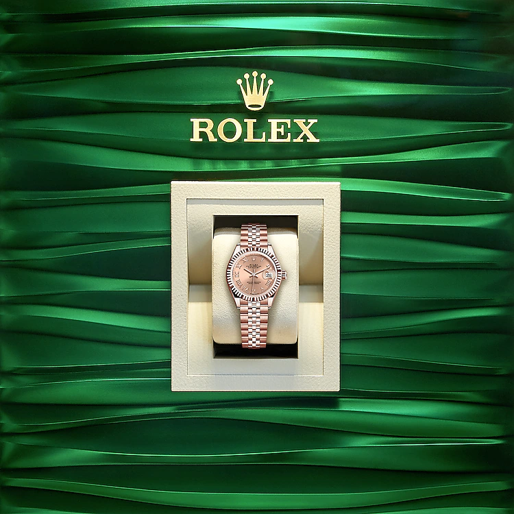 Rolex Lady-Datejust 28, 18k Everose Gold, Ref# 279175-0028, Watch in box