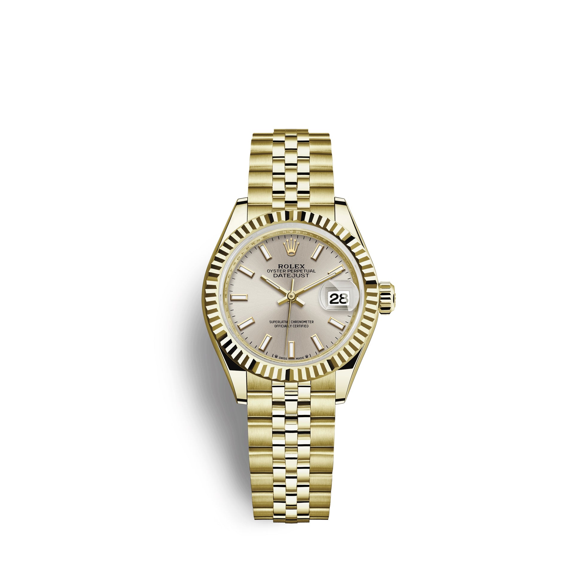 Rolex Lady-Datejust 28, 18k Yellow Gold, Ref# 279178-0006