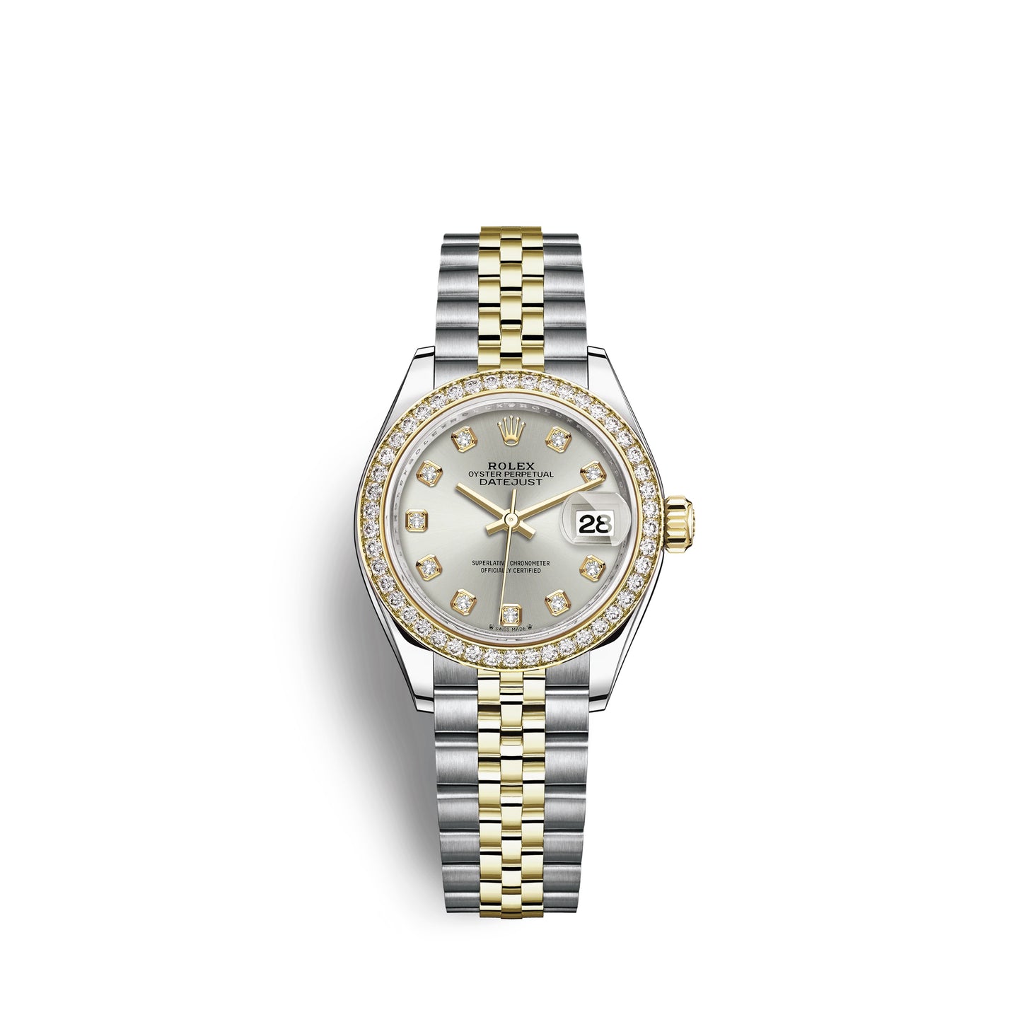 Rolex Lady-Datejust 28, Oystersteel and 18k Yellow Gold, Ref# 279383RBR-0007