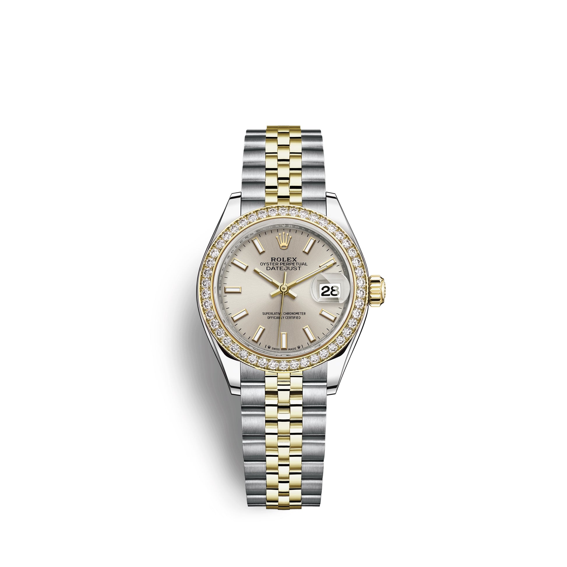 Rolex lady datejust 28 yellow gold deals