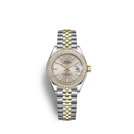Rolex Lady-Datejust 28, Oystersteel and 18k Yellow Gold, Ref# 279383RBR-0017