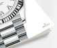 Rolex Day-Date, 36mm, Platinum, Ref# 128236-0007, Lugs
