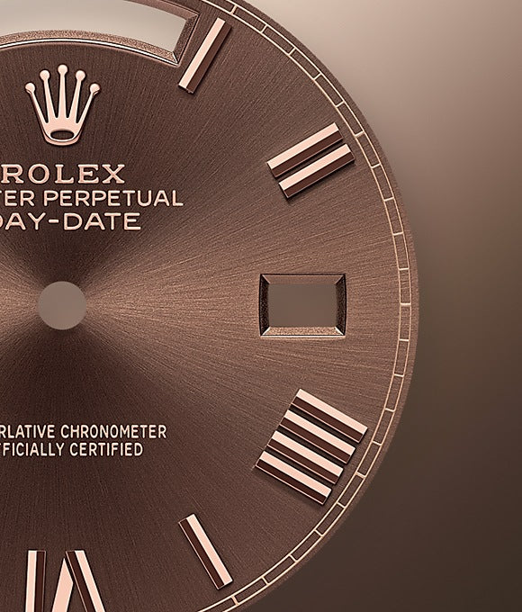 Dial Rolex Day-Date 40 Everose gold Ref# 228345RBR-0009