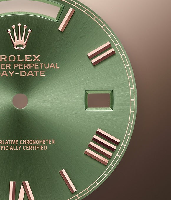 Dial Rolex Day-Date 40 Everose gold Ref# 228345RBR-0011