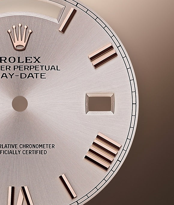 Dial Rolex Day-Date 40 Everose gold Ref# 228345RBR-0008