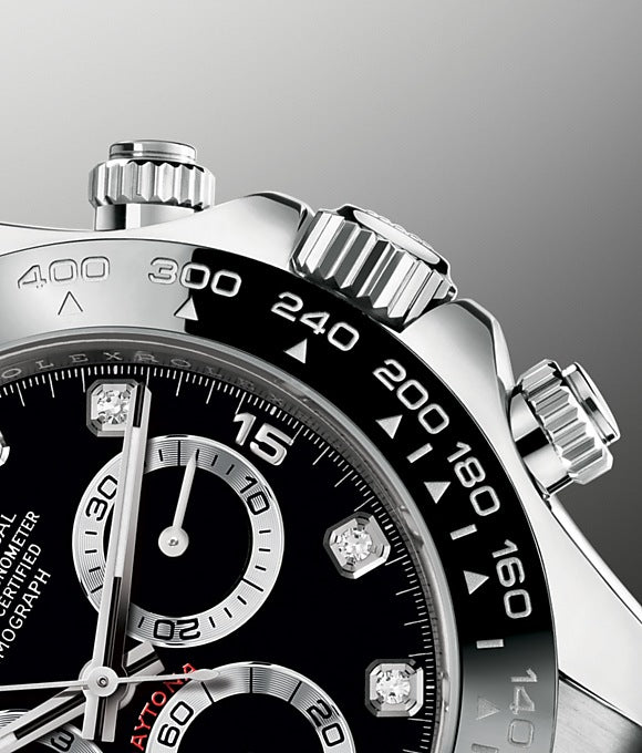 Side Rolex Cosmograph Daytona 40 mm 18 ct white gold Ref# 116519LN-0025